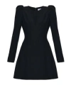 Alexander Mcqueen Long Sleeve Dress In Black