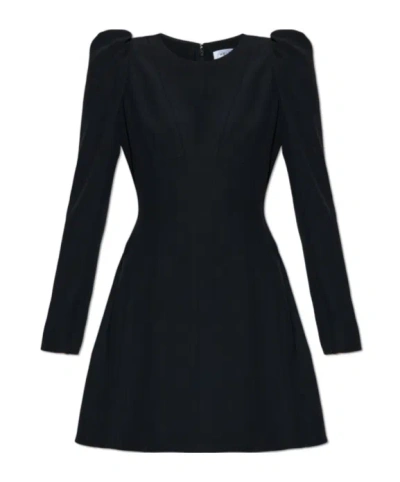 Alexander Mcqueen Long Sleeve Dress In Black
