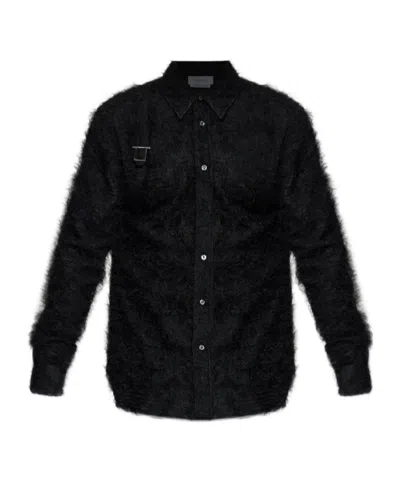 Alexander Mcqueen Long Sleeve Shirt In Black