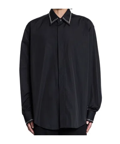 Alexander Mcqueen Long Sleeve Shirt In Black