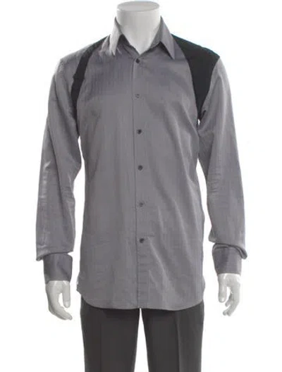 Pre-owned Alexander Mcqueen Long Sleeve Shirt In Black