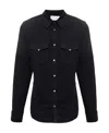 Alexander Mcqueen Denim Shirt In Black