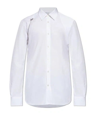 Alexander Mcqueen T Chain Harness Shirt In White