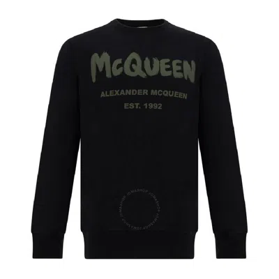 Alexander Mcqueen Long Sleeve Sweater In Black