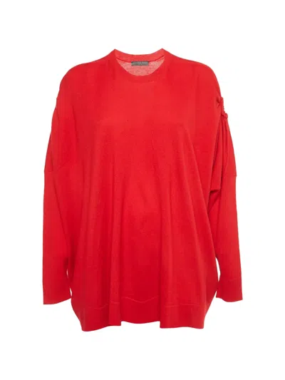 Pre-owned Alexander Mcqueen Long-sleeve Sweater In Red