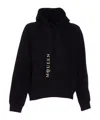Alexander Mcqueen Hoodie With Drawstring Hood And Kangaroo Pocket In Black
