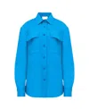 Alexander Mcqueen Chemise En Laine In Blue