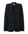 Alexander Mcqueen Fitted Jacket With Bustier Details In Black