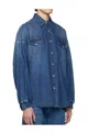 Alexander Mcqueen Sophisticated And Stylish Blue Denim Shirt In Blue