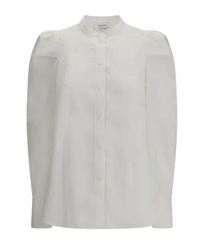 Alexander Mcqueen Long Sleeved Buttoned Shirt In White