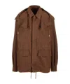 Alexander Mcqueen Long-sleeved Casual Jacket In Brown