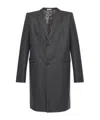 Alexander Mcqueen Long-sleeved Coat In Black