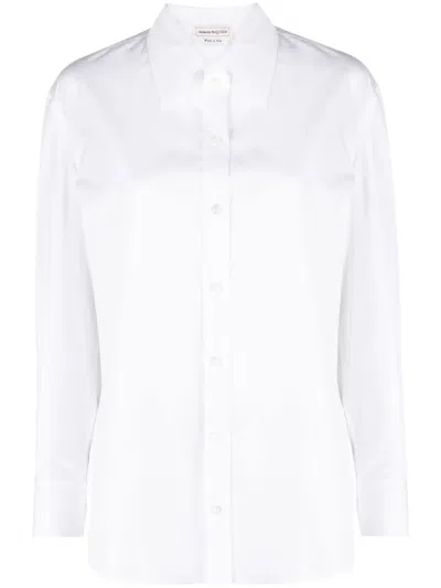 ALEXANDER MCQUEEN LONG-SLEEVED COTTON SHIRT