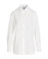 Alexander Mcqueen Long-sleeved Cotton Shirt In White
