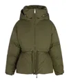 Alexander Mcqueen Relaxed Silhouette Coat With High Collar In Green