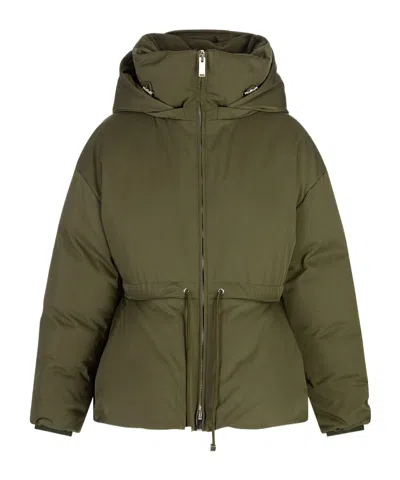 ALEXANDER MCQUEEN ALEXANDER MCQUEEN PEPLUM DRAWSTRING WAIST PUFFER JACKET