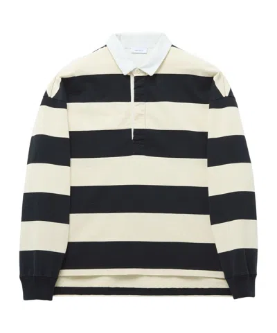 ALEXANDER MCQUEEN ALEXANDER MCQUEEN OVERSIZED STRIPED POLO SHIRT