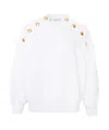 Alexander Mcqueen Long-sleeved Ribbed Sweater In White
