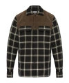 Alexander Mcqueen Men Embroidered Cotton Shirt In Brown