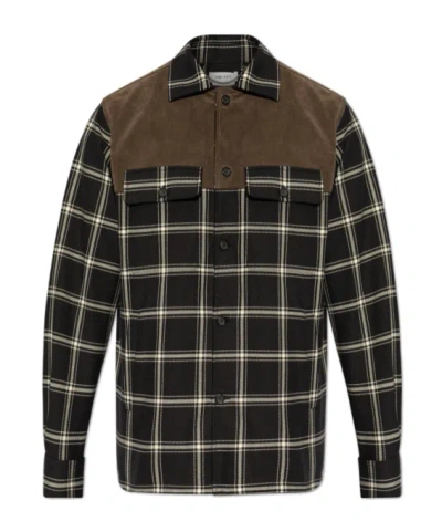 ALEXANDER MCQUEEN ALEXANDER MCQUEEN CHECK PATTERN PANELLED SHIRT