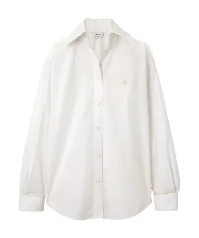 Alexander Mcqueen Long-sleeved Shirt In White