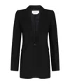 Alexander Mcqueen Fitted Jacket With Bustier Details In Black