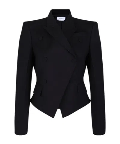 Alexander Mcqueen Long-sleeved Suit Jacket In Black