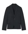 Alexander Mcqueen Skull-print Single-breasted Blazer In Blue