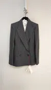 Alexander Mcqueen Long Sleeved Suit Jacket In Black