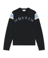 Alexander Mcqueen Long-sleeved Sweatshirt In Black