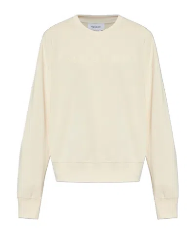 Alexander Mcqueen Crewneck Cotton Pullover Sweatshirt In Multi