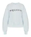 Alexander Mcqueen Long-sleeved Sweatshirt In White