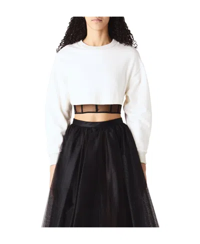 Alexander Mcqueen Long Sleeved T-shirt In Black