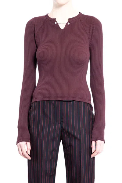 Alexander Mcqueen Long Sleeves In Red