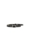Alexander Mcqueen Long Studded Belt In Black