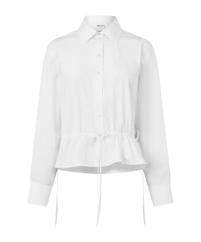 Alexander Mcqueen Long-sleeve Cotton Shirt In White