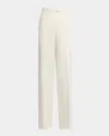 Alexander Mcqueen Loose Straight-leg Trousers In White