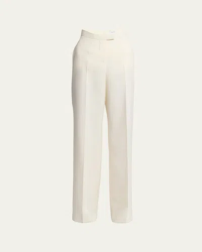 Alexander Mcqueen Loose Straight-leg Trousers In Pink