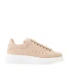 Alexander Mcqueen Multicolour Eyelet Lace Up Sneakers In Nude