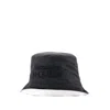 Alexander Mcqueen Low Rever Bucket Hat In Black
