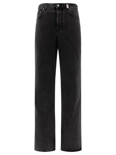 Alexander Mcqueen Low Rise Baggy Jeans In Black