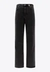 Alexander Mcqueen Low-rise Baggy Jeans In Black