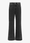 Alexander Mcqueen Low-rise Baggy Jeans In Black