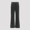 Alexander Mcqueen Low-rise Baggy Jeans In Black Washed