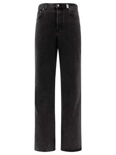 Alexander Mcqueen Men Low Rise Baggy Jeans In Black