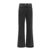 Alexander Mcqueen Mcqueen Metal Plate Jeans In Black