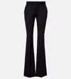 Alexander Mcqueen Tailored Flared Trousers Fitted Waistband In Black