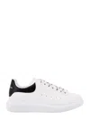 Alexander Mcqueen White And Black Low-top Sneakers With Chunky Sole And Contrasting Heel Tab In Leather Man