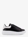 Alexander Mcqueen Black Low Top Sneakers With Chunky Sole And Contrasting Heel In Leather Man In Black