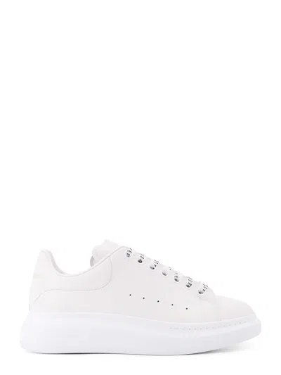 Alexander Mcqueen Men Low-top Leather Sneakers In White